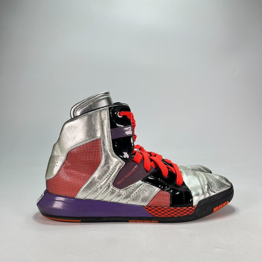 Adidas Y-3 Neo Tech Silver Infrared Purple High Top Sneakers U42821 Mens Sz 12.5